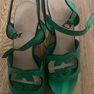 Gucci Women's Vibrant Green Sandals